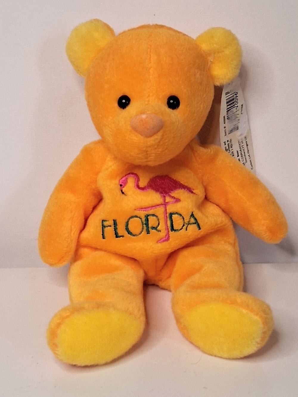 Orange Florida Flamingo Plush Bear Stuffed Animal